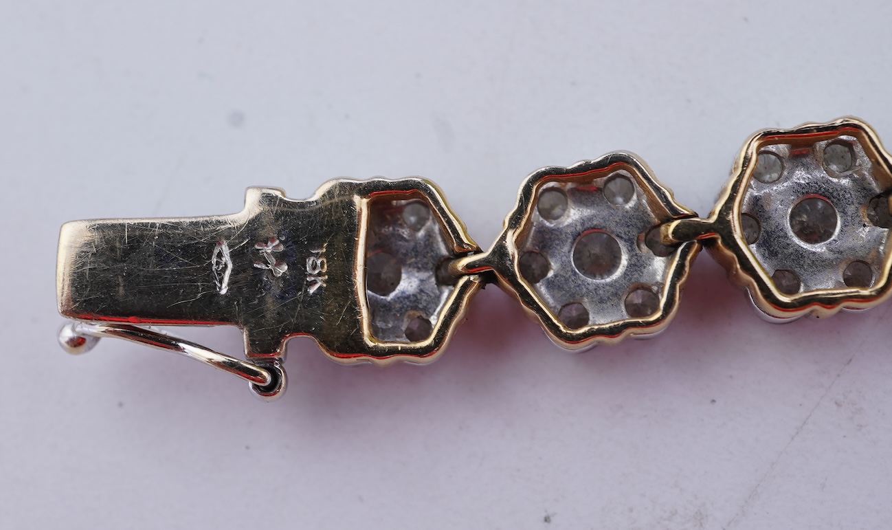A diamond bracelet